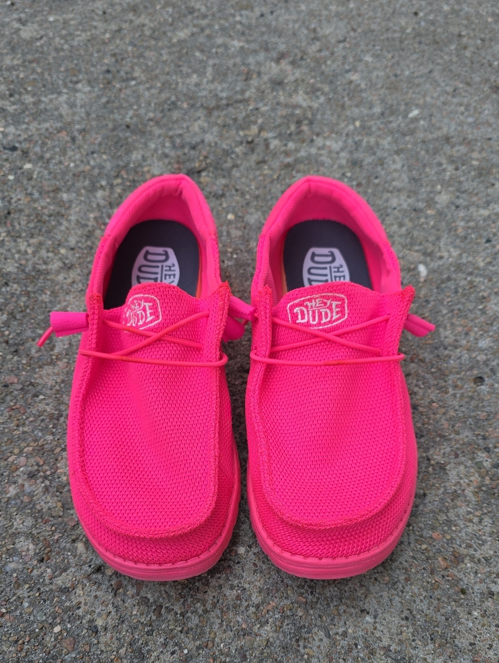 Hey Dude Wendy Funk Mono Electric Pink Casual Slip-On Shoes Size 8 - Picture 3 of 13